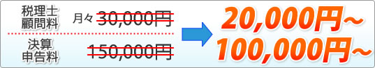 税理士顧問料　決算申告料